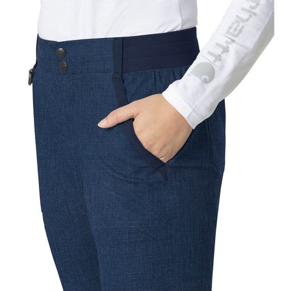 (Carhartt SET) WOMEN'S RUGGED FLEX® RIPSTOP V-NECK SCRUB TOP & PANTS Size XL - Picture 8 of 16